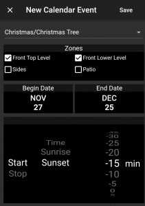JellyFish Lighting calendar event