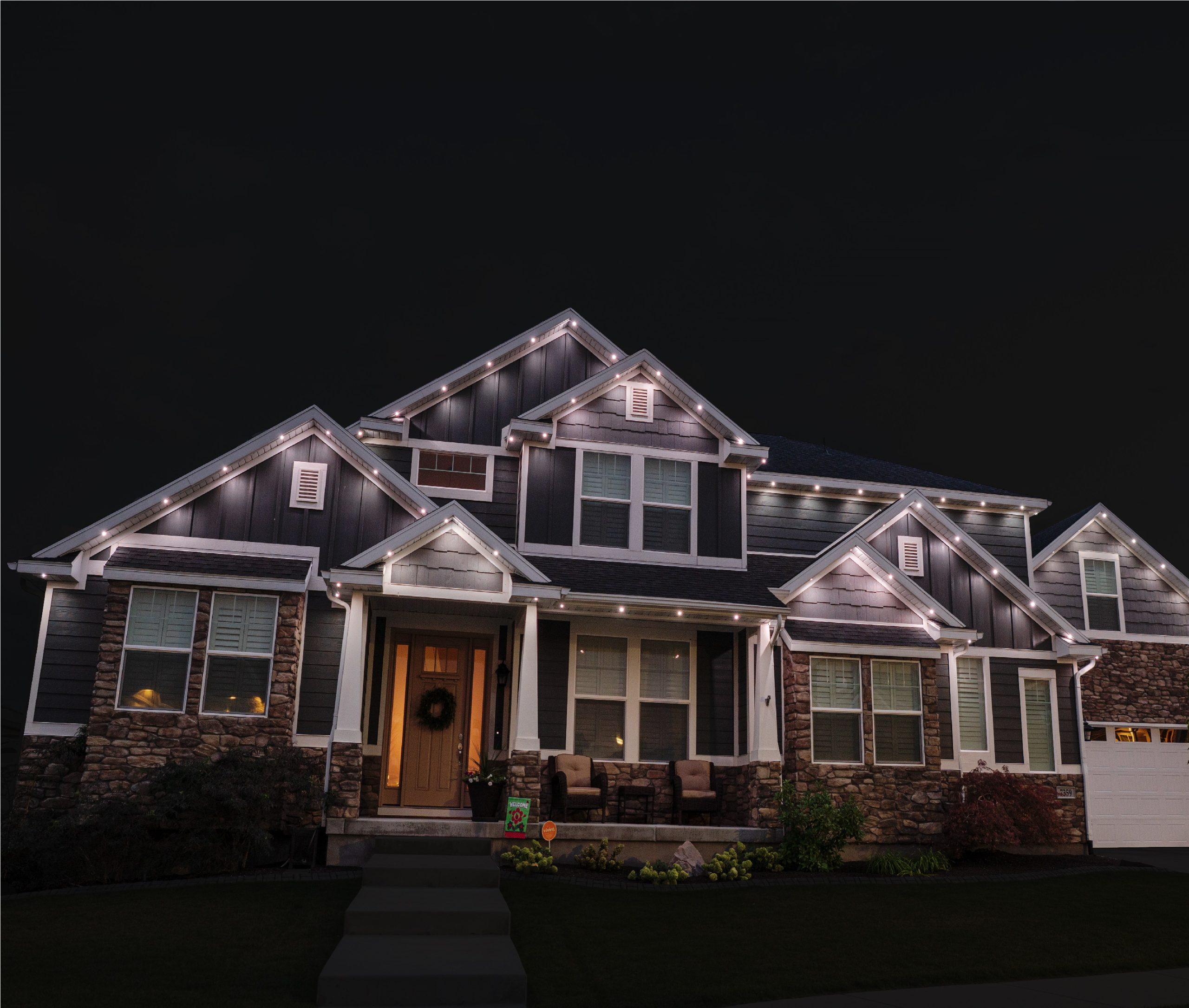 White Christmas Lighting